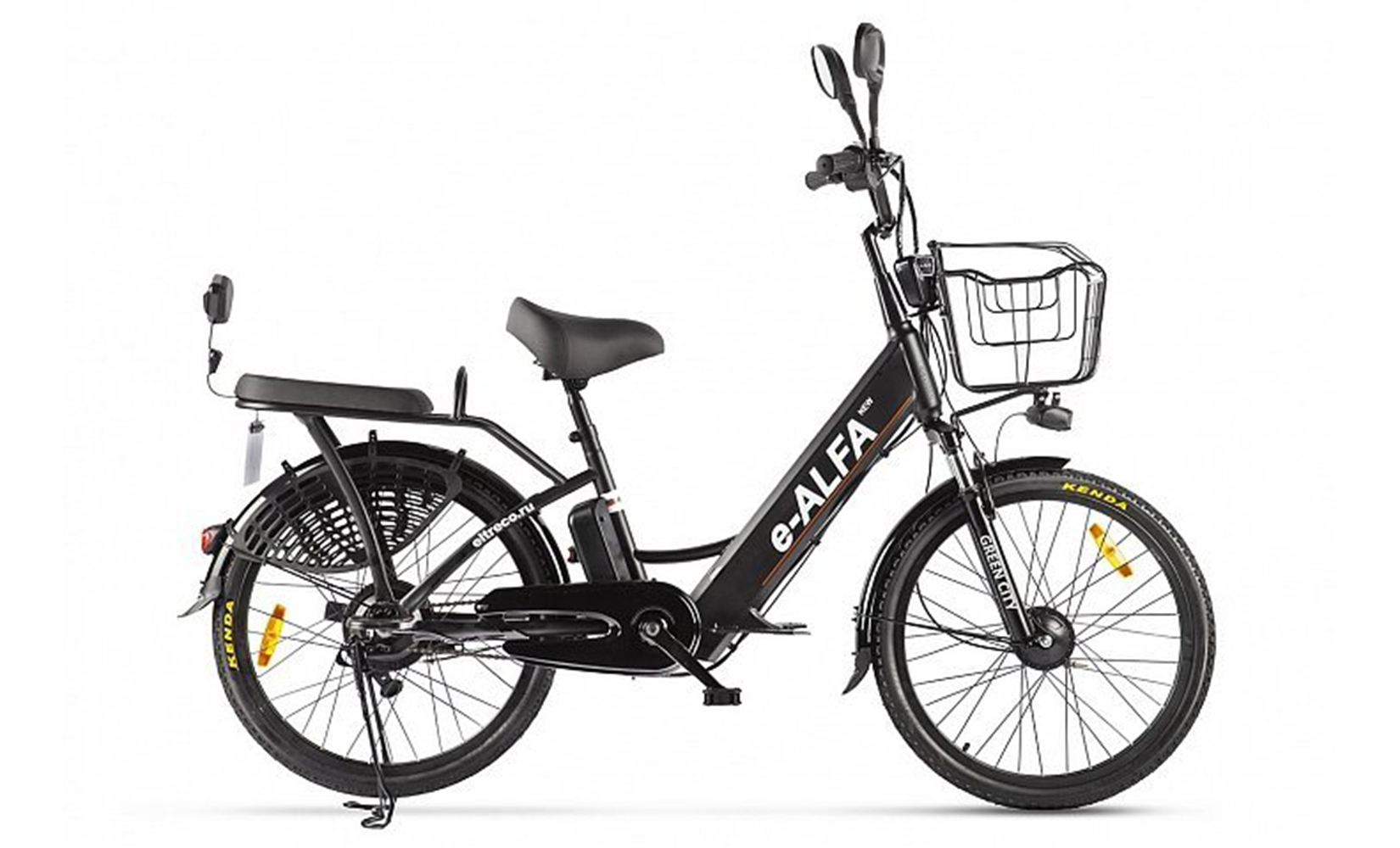 Электровелосипед Green City E-Alfa new (2022) (Black)