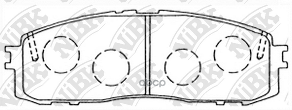 

Комплект тормозных колодок NiBK PN1142