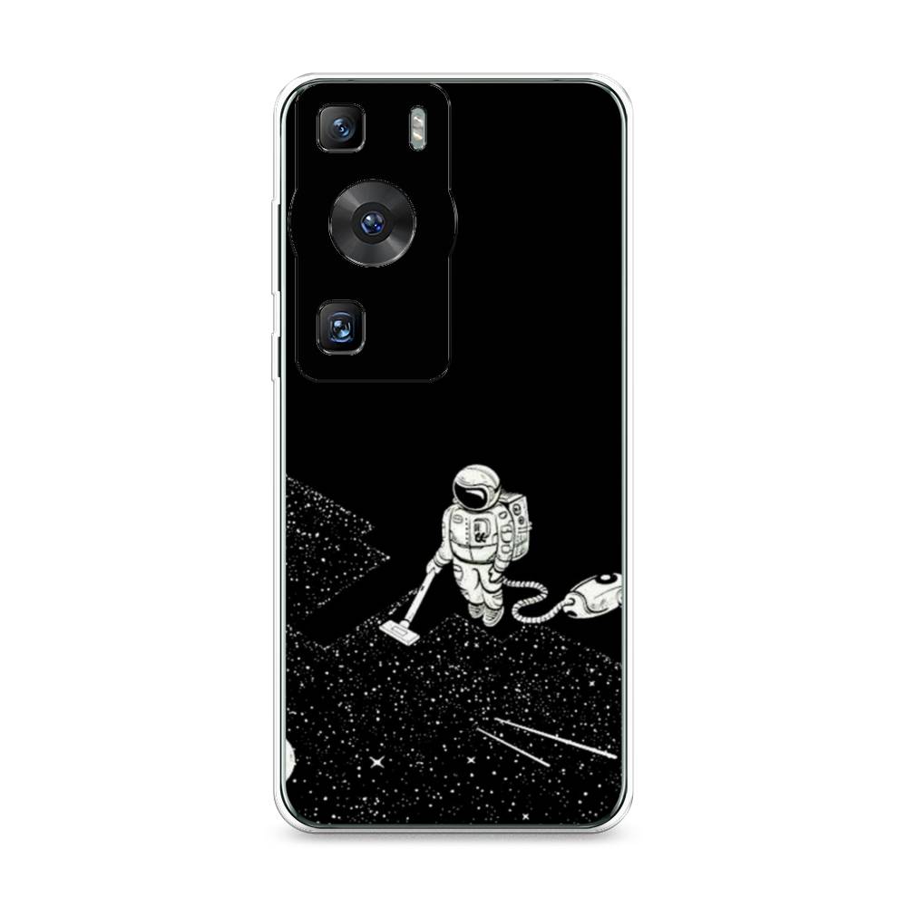 

Силиконовый чехол "Космонавт с пылесосом" на Huawei P60, Белый;прозрачный;черный
