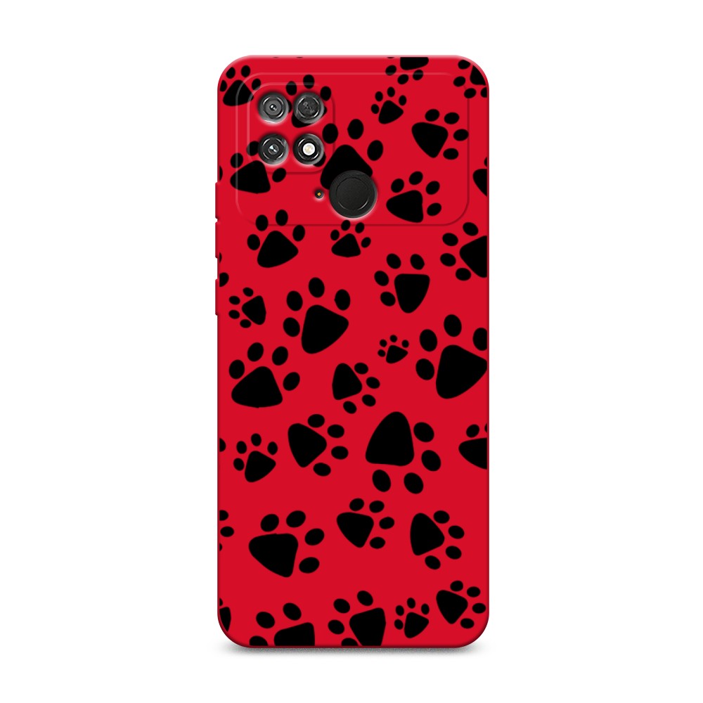 

Чехол Awog 315853-1 для Xiaomi Poco C40 "Лапки черные", 315853-1