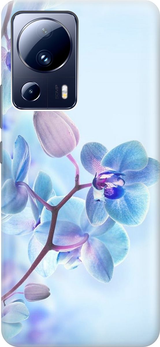 

Силиконовый чехол на Xiaomi 13 Lite "Синий цветок на синем", Голубой;синий, 158504