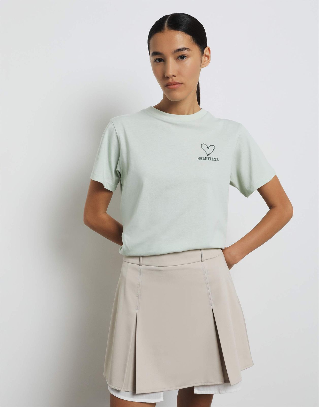 

Футболка женская Gloria Jeans GKT025858 ментоловый XS/164, Зеленый, GKT025858