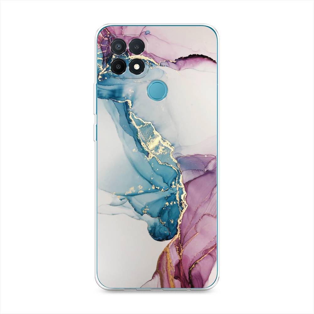 

Чехол для Oppo A15/A15s "Розовые разводы рисунок", 254750-3