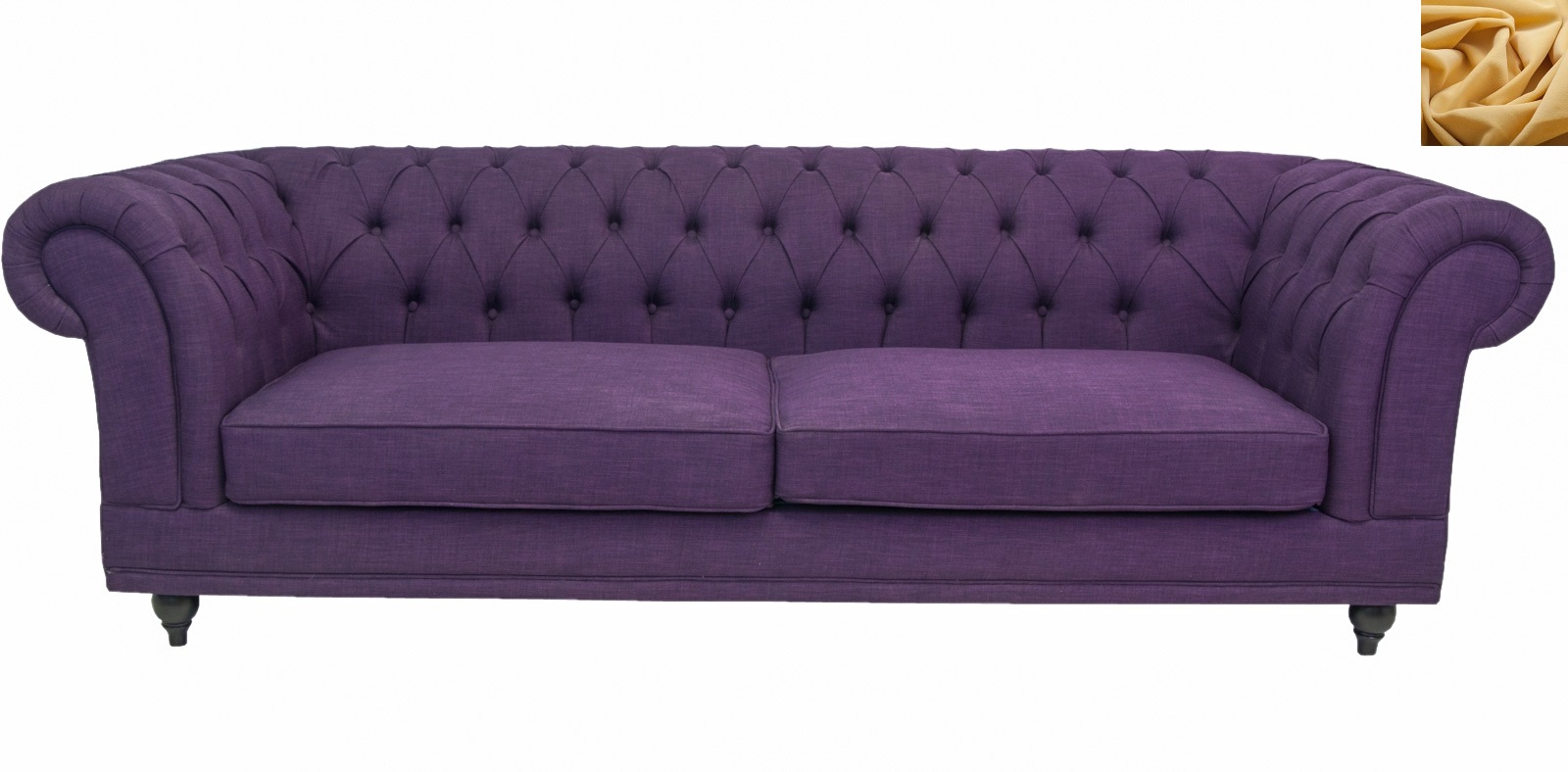 

Диван Mak-interior Neylan purple желтый