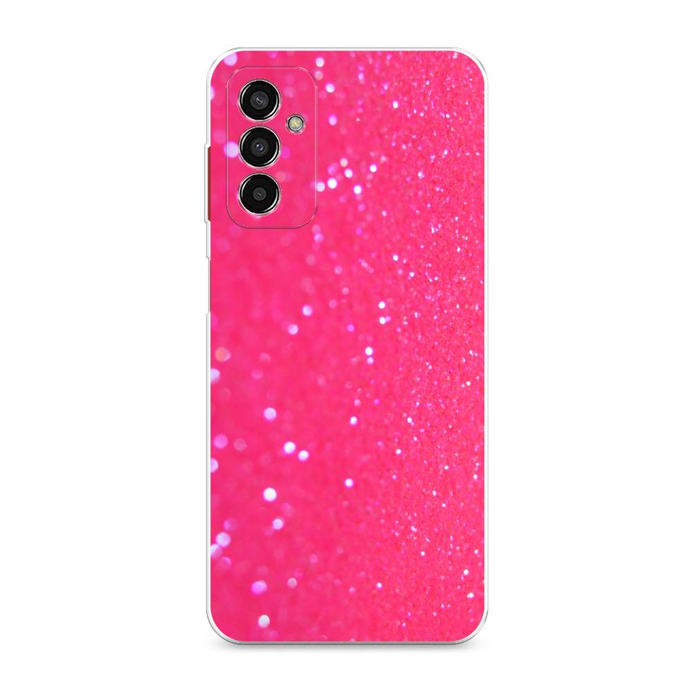 

Силиконовый чехол "Малиновые блестки рисунок" на Samsung Galaxy M13, Малиновые блестки рисунок