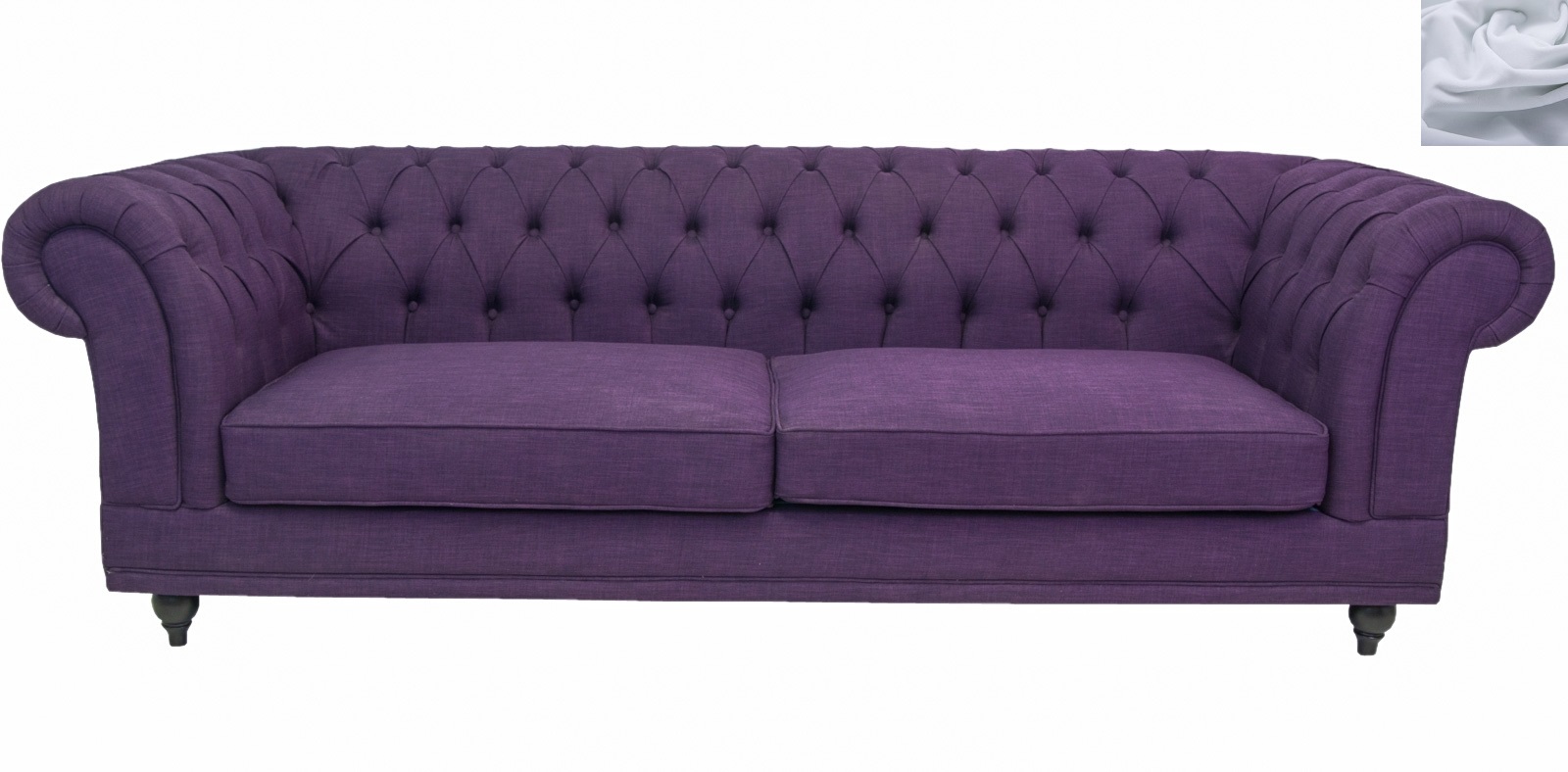 

Диван Mak-interior Neylan purple серый