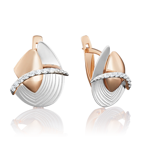 

Серьги из золота с фианитом PLATINA jewelry 02-3967-00-401-1111-65, 02-3967-00-401-1111-65
