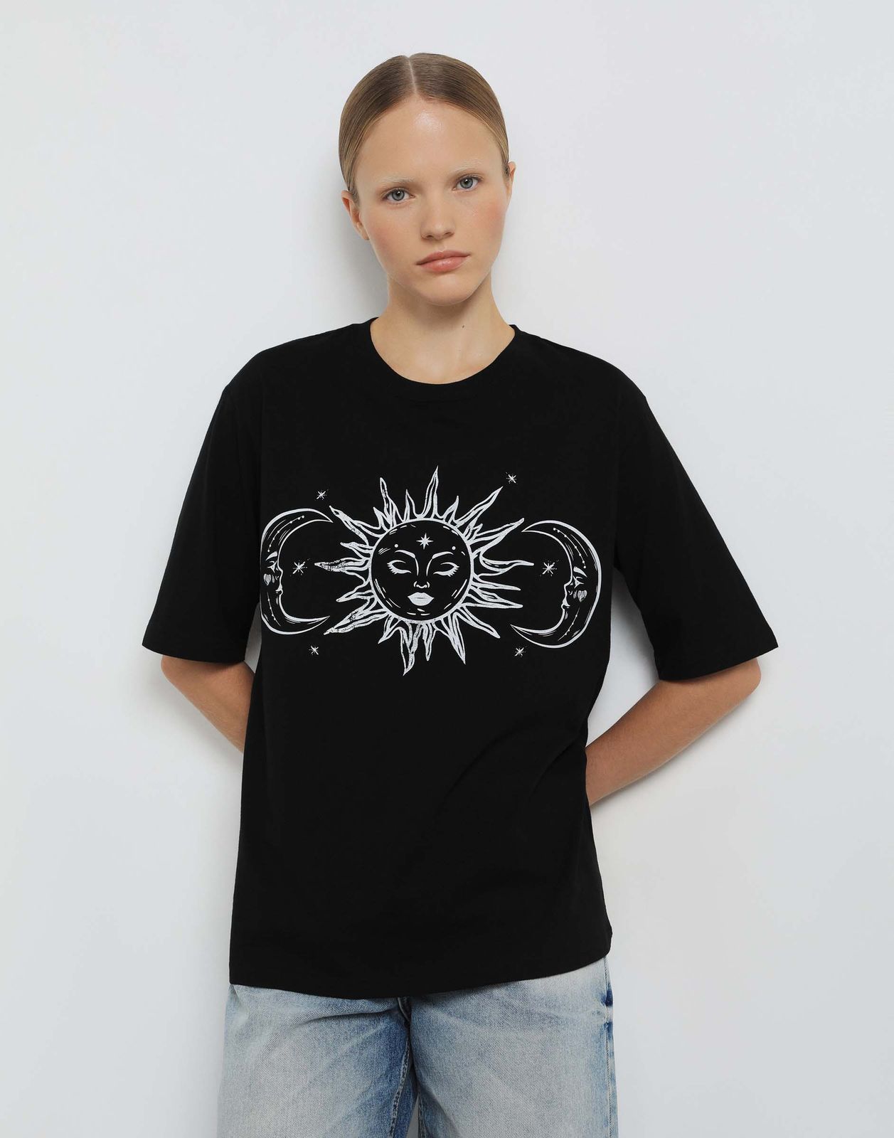 

Футболка женская Gloria Jeans GKT025832 черный L/170, GKT025832