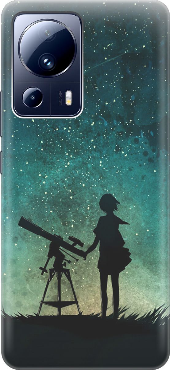 

Силиконовый чехол на Xiaomi 13 Lite "Загадай желание", Зеленый;черный, 158506