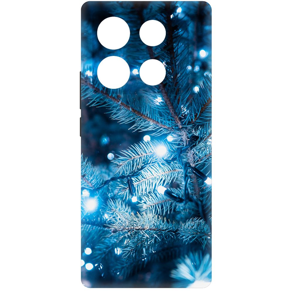 

Чехол-накладка Krutoff Soft Case Гирлянда для INFINIX Note 40 Pro черный