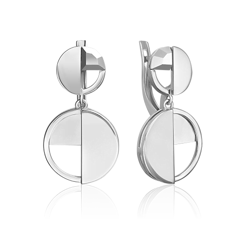 

Серьги подвески из белого золота PLATINA jewelry 02-5052-00, 02-5052-00