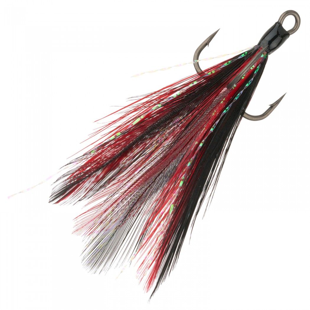 

Крючок BKK с опушкой Feathered Spear 21-SS (A-ET-6167) #1 (3шт) Red-Black, A-ET-6167