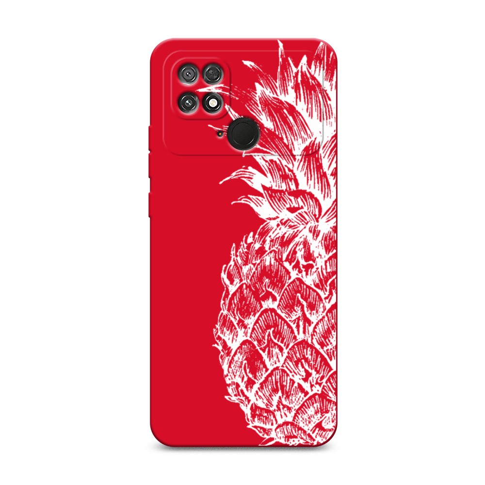 

Чехол Awog 315853-1 для Xiaomi Poco C40 "Ананас графика белая", 315853-1