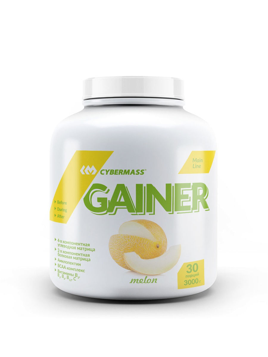 Гейнер CyberMass Gainer, 3000 г, melon