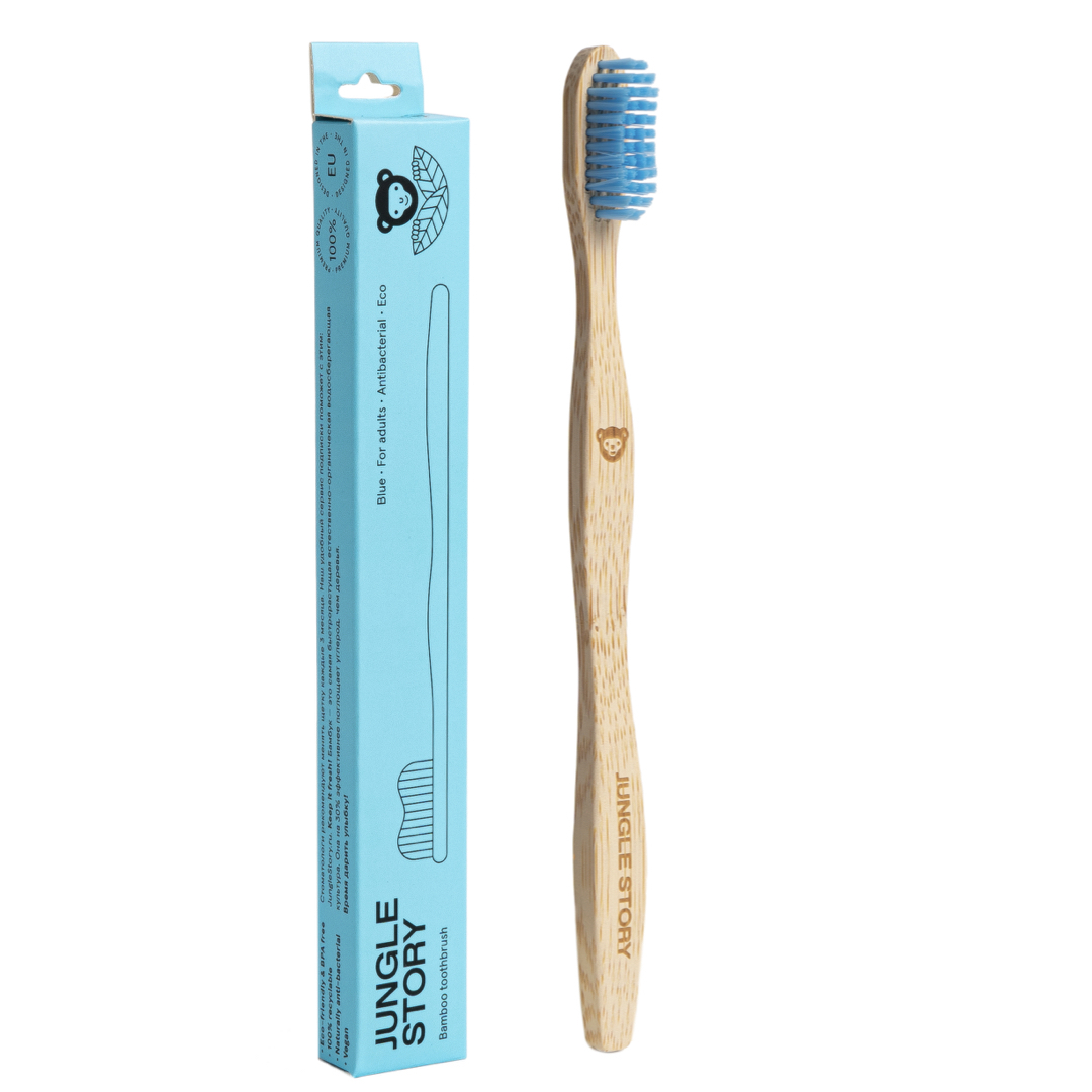 Бамбуковая зубная щётка Blue Sea зубная щётка rendal simply средняя жесткость 4 шт