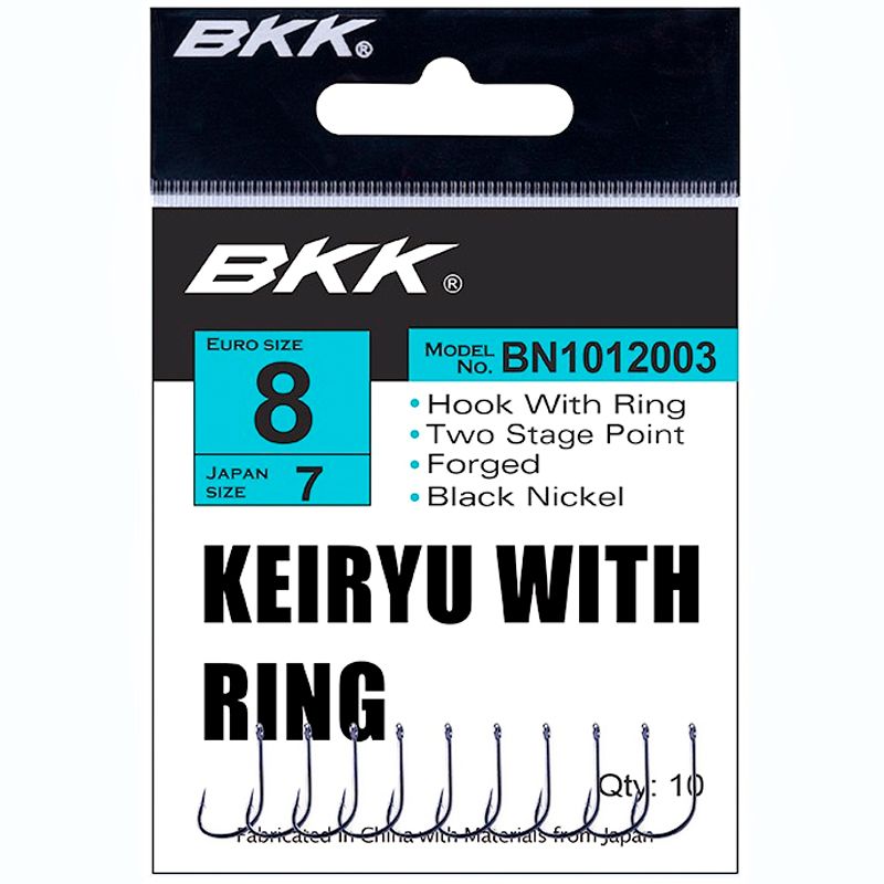 

Крючок с поводком BKK Ready Rig Diamond - Keiryu BN (A-BW-2614) #10, 0.14, 70cm (10шт), A-BW-2614