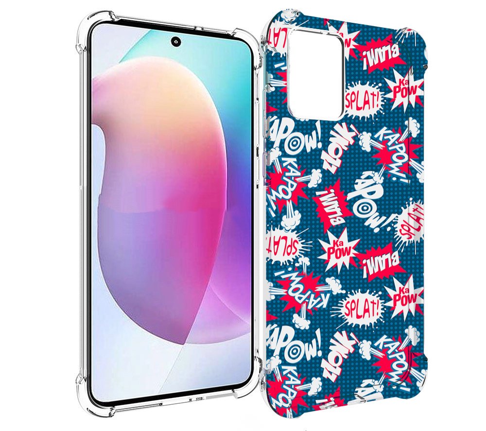 

Чехол MyPads взрывной-принт для Motorola Edge 30 Neo, Прозрачный, Tocco
