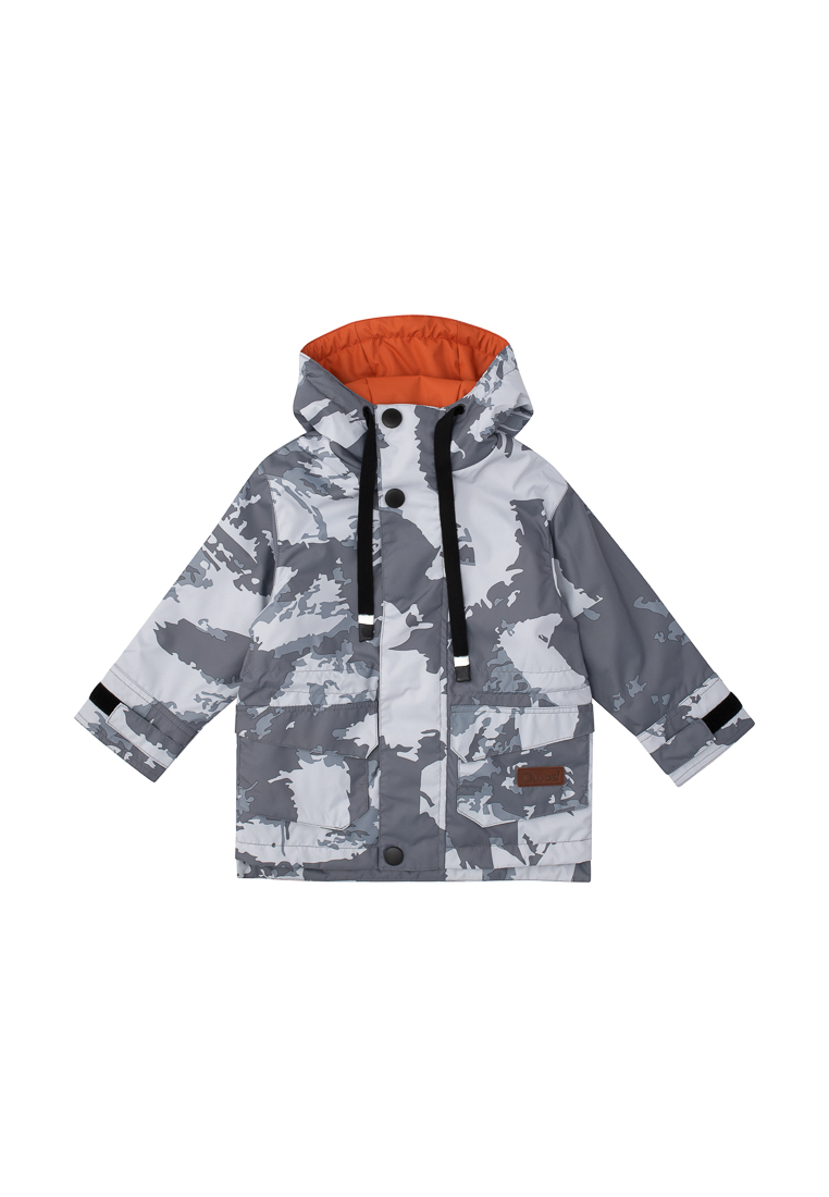 Куртка детская Oldos Ларс OCSS23JK1T112, цвет серый_оранжевый, размер 134