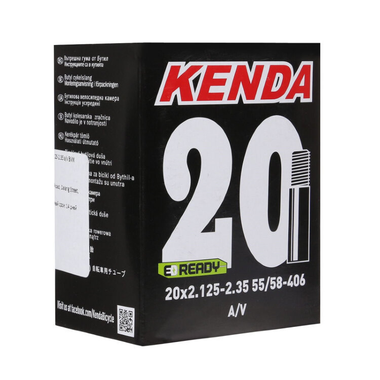 

Велосипедная камера Kenda 20"x 2.125-2.35 a/v BMX (20")