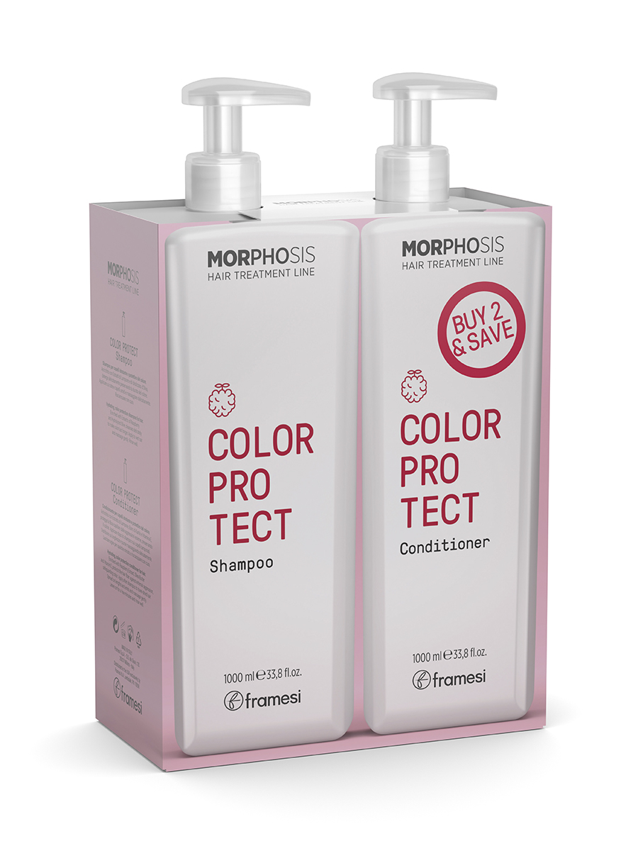 Набор шампунь и кондиционер Framesi Morphosis color protect, 1 л