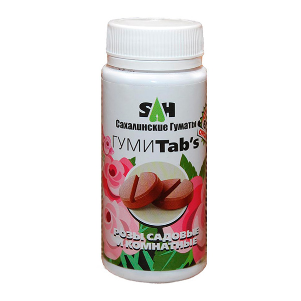 

Минеральное удобрение комплексное Сахалинские Гуматы ГумиTabs розы 80 г
