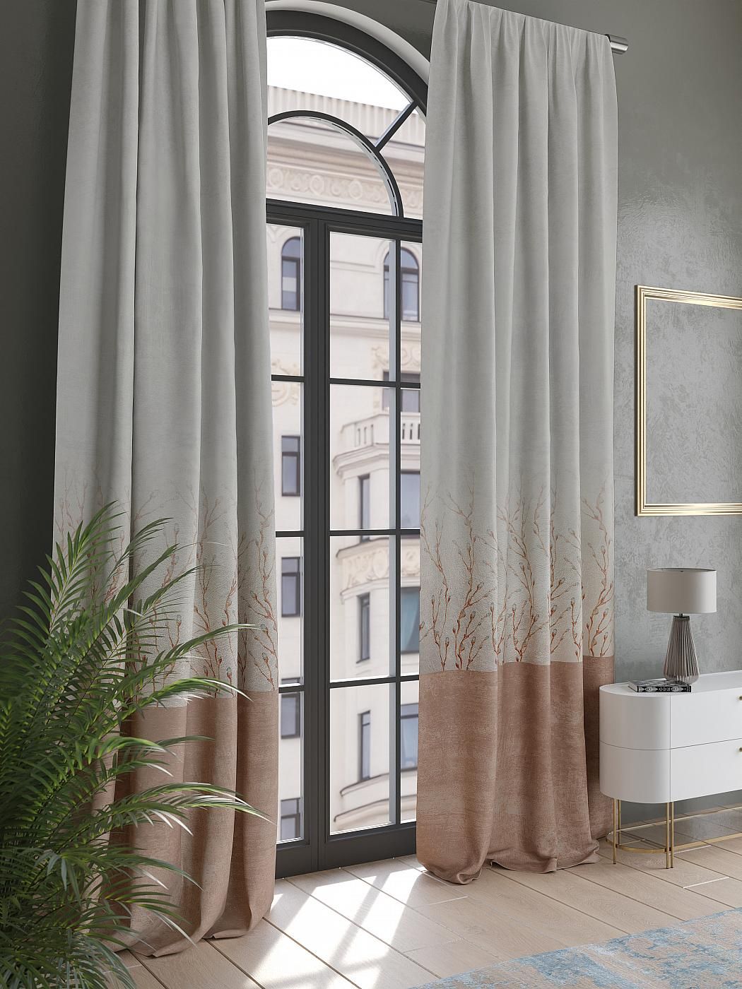 

Комплекты штор AT HOME Флаксти высота 290 см, ширина 150 см, Коричневый, 987042