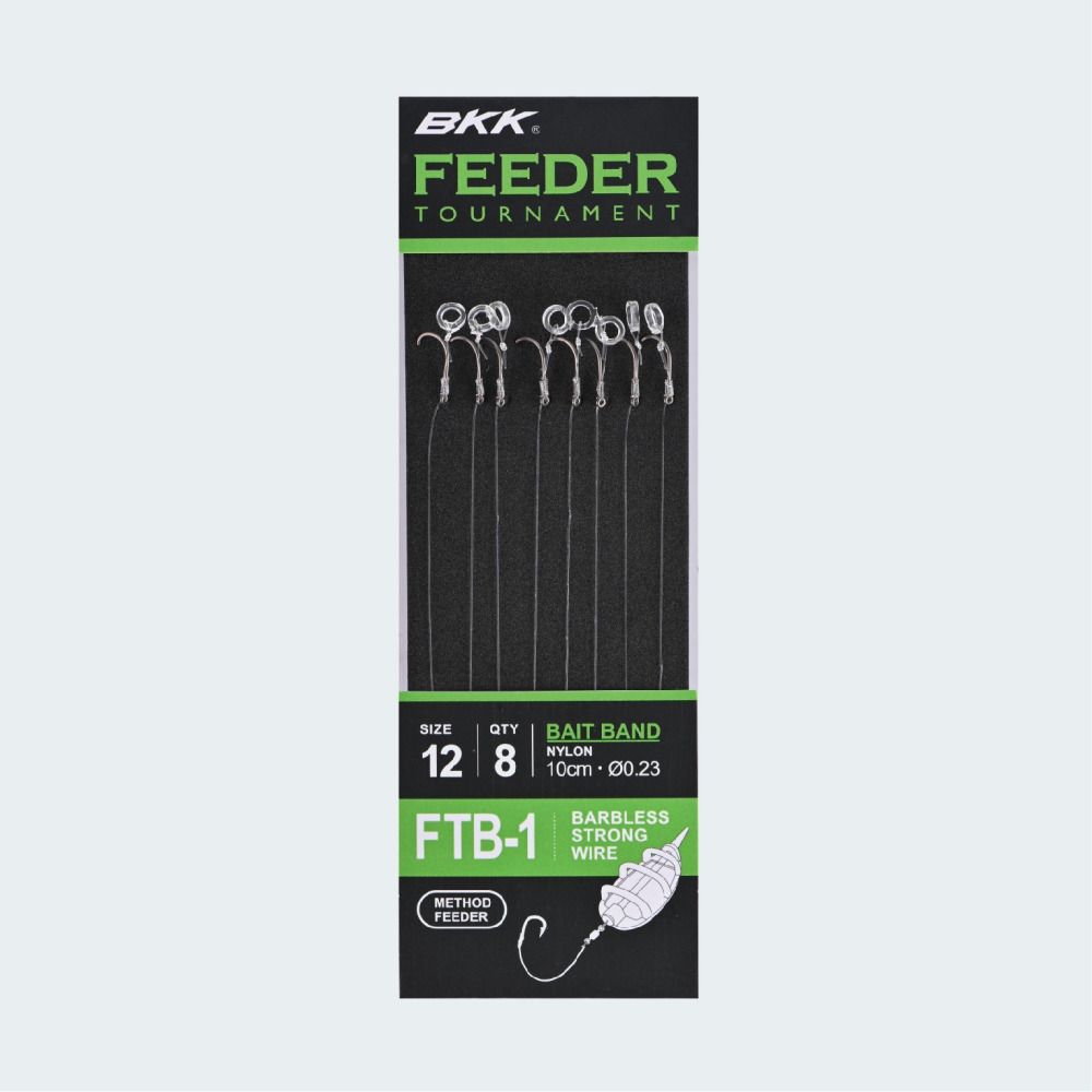 

Крючок безбородый с поводком BKK Feeder Tournament, FTB-1 Bait Band Rigs (A-BW-5102) #16 (, A-BW-5102