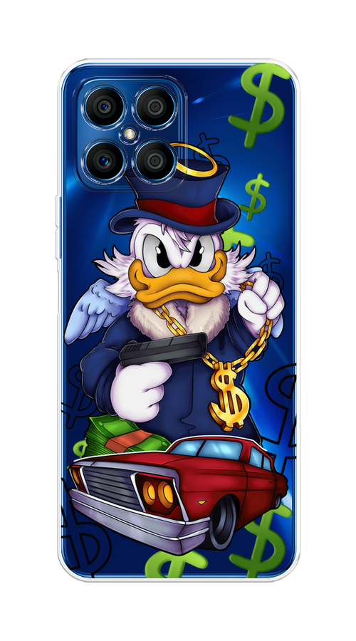 

Чехол на Honor X8 "Scrooge McDuck with a Gold Chain", Красный;синий;белый, 6107650-6