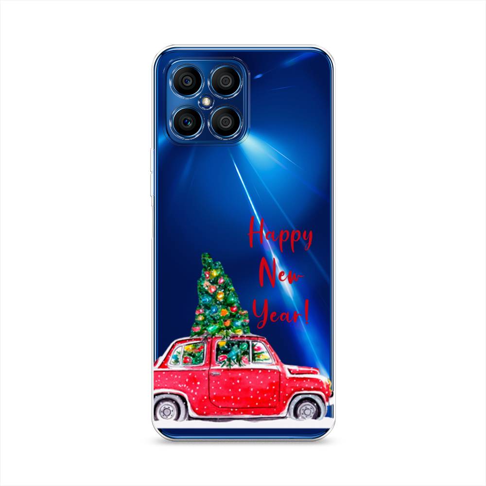 

Чехол на Honor X8 "Happy New Year", Красный;зеленый, 6107650-5