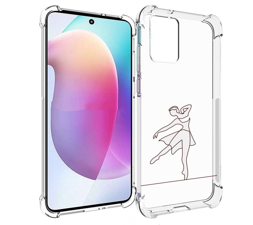 

Чехол MyPads балерина-белая для Motorola Edge 30 Neo, Прозрачный, Tocco