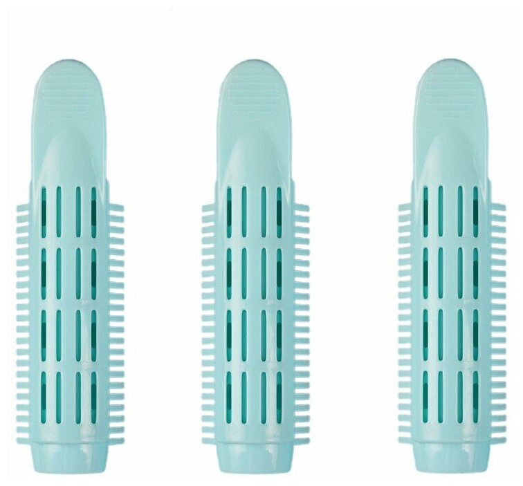 

Бигуди для придания объема у корней (набор из 3 шт., цвет мятный)