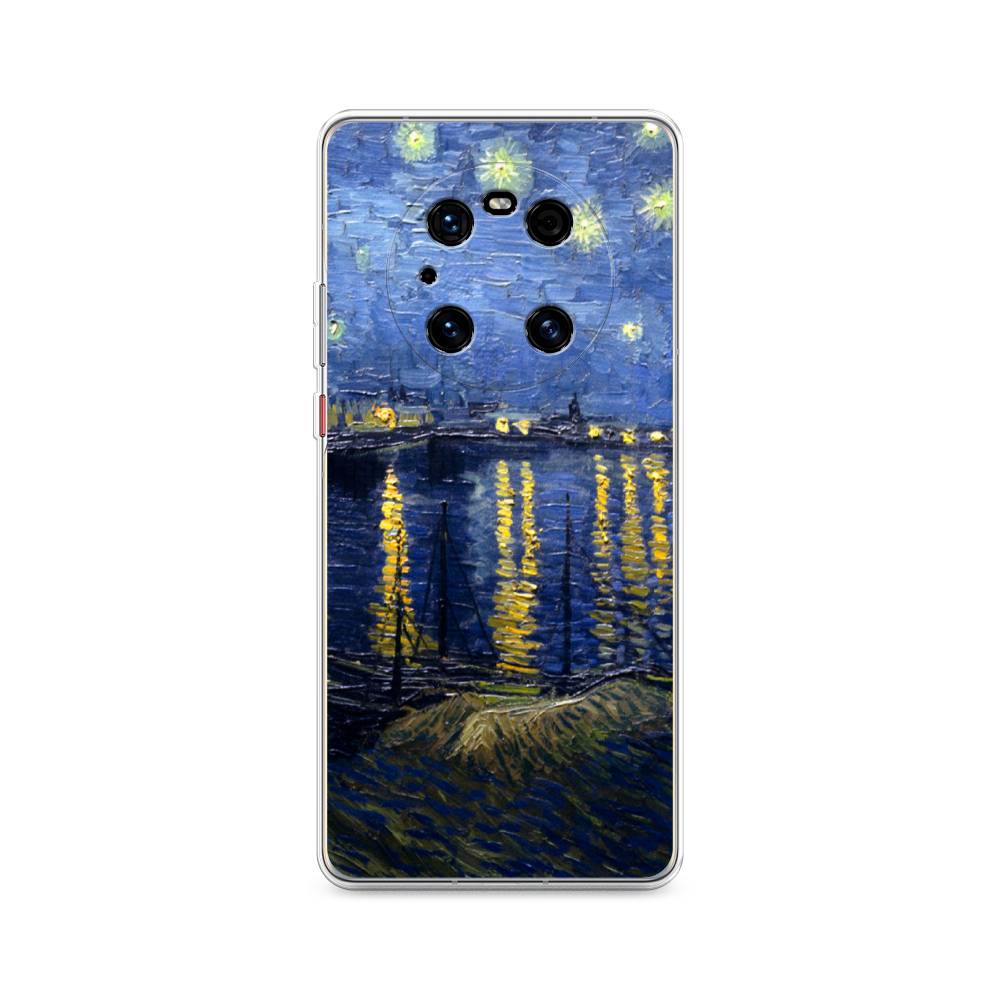 

Чехол на Huawei Mate 40 Pro "Звездная ночь над Роной", Синий;желтый, 6104450-4