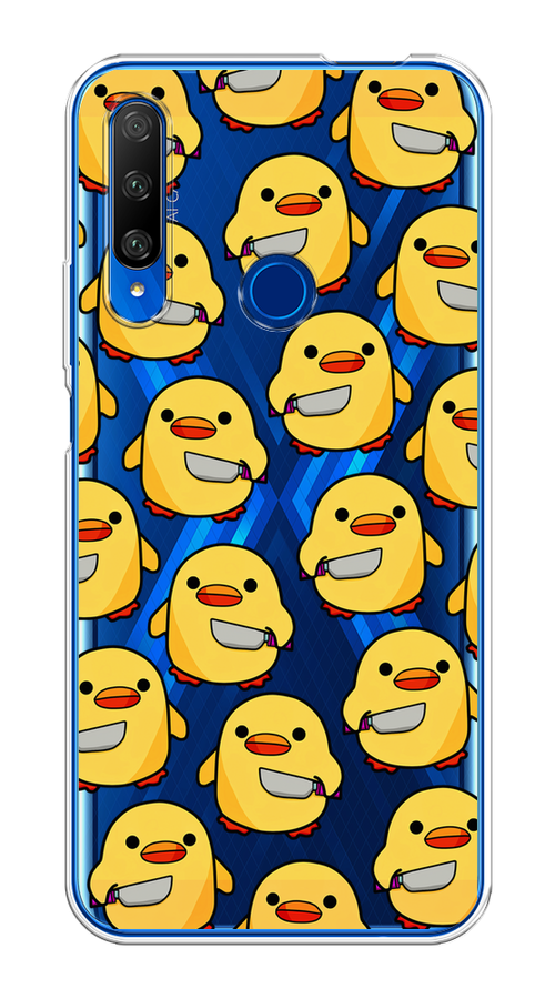 

Чехол на Huawei Honor 9X Premium "Утка с ножом", Прозрачный;желтый;оранжевый, 610650-1