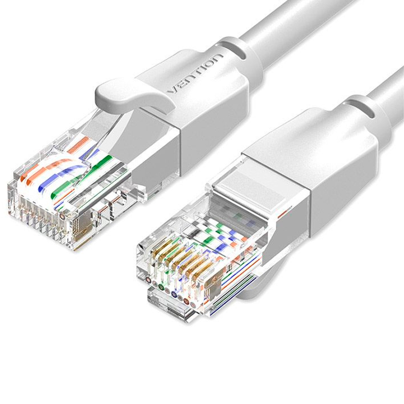 Кабель Vention RJ45 - RJ45 вилка-вилка 5м  серый