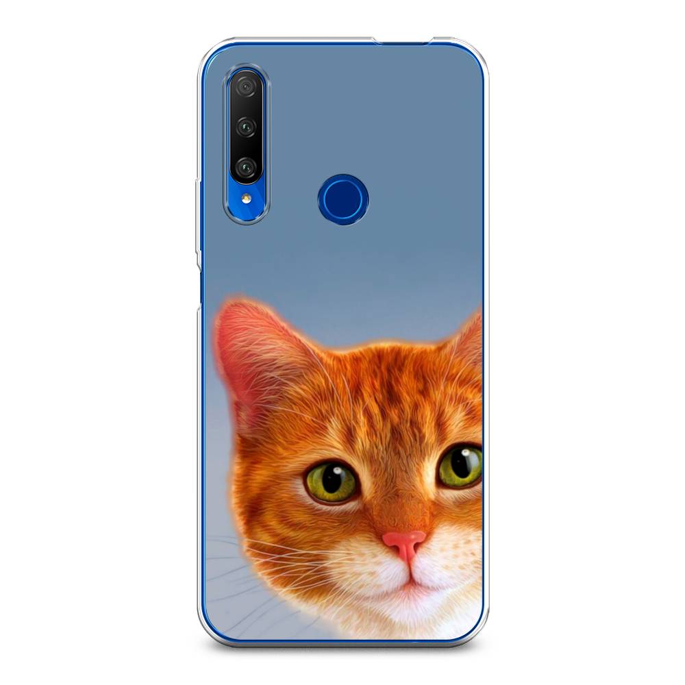 

Чехол на Huawei Honor 9X Premium "Любопытный котик", Коричневый, 610650-1