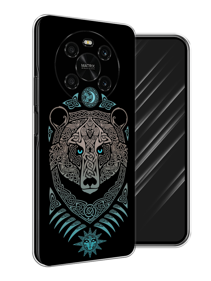 

Чехол Awog на Honor X9 4G/Magic4 Lite 4G "Кельтский медведь", Разноцветный, 6108150-2