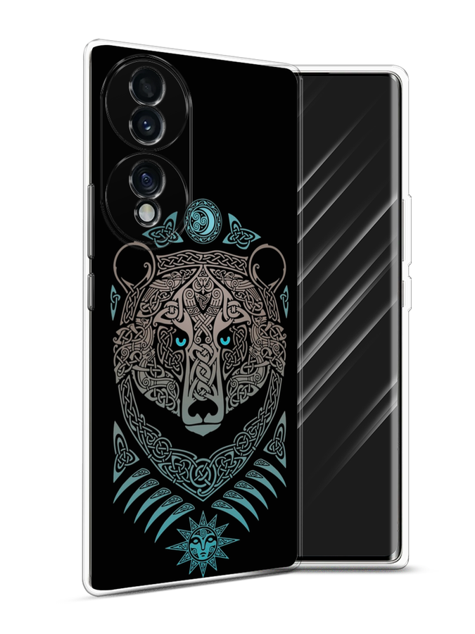 

Чехол Awog на Honor 70 "Кельтский медведь", Разноцветный, 6108250-2