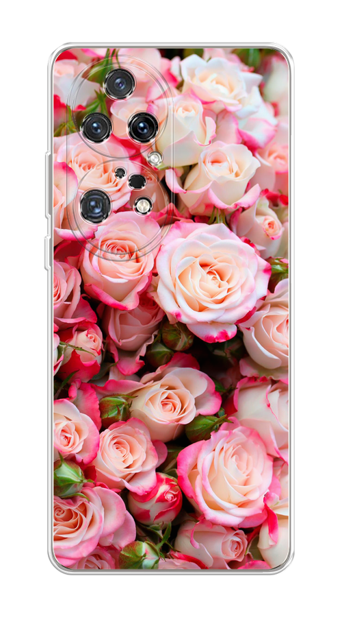 

Чехол на Huawei P50 Pro "Много роз", Розовый, 6105050-2