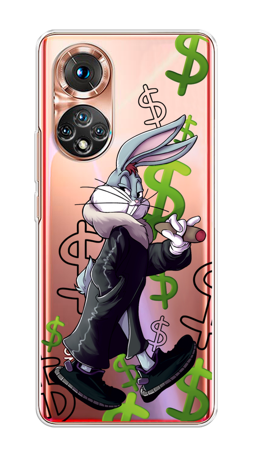 

Чехол на Huawei Honor 50 "Rich Bugs Bunny", Зеленый;черный;голубой, 6105450-6