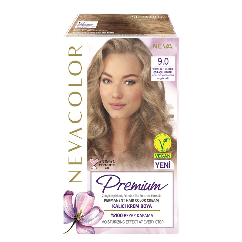 Крем-краска для волос Neva Premium стойкая 9.0 Экстра светло-коричневый крем краска для волос nevacolor premium 6 3 лесной орех