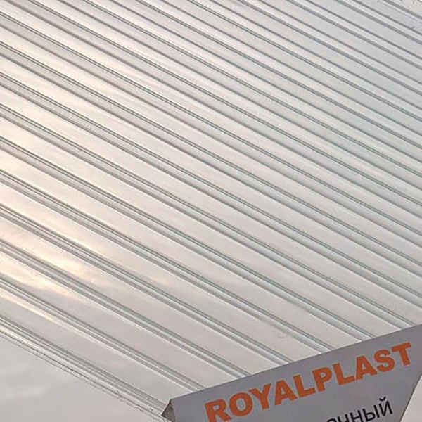 Премиум Сотовый поликарбонат прозрачный, Royalplast, 4 мм, 6 метров