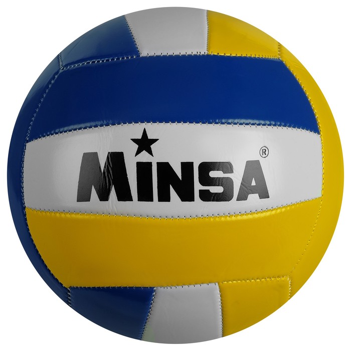 MINSA Мяч волейбольный Minsa, ПВХ, машинная сшивка, 18 панелей, размер 5, 262 г