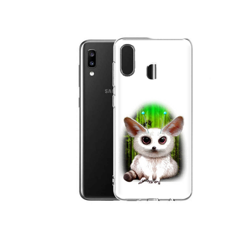 

Чехол MyPads Tocco для Samsung Galaxy A20 пушистое животное, Прозрачный, Tocco