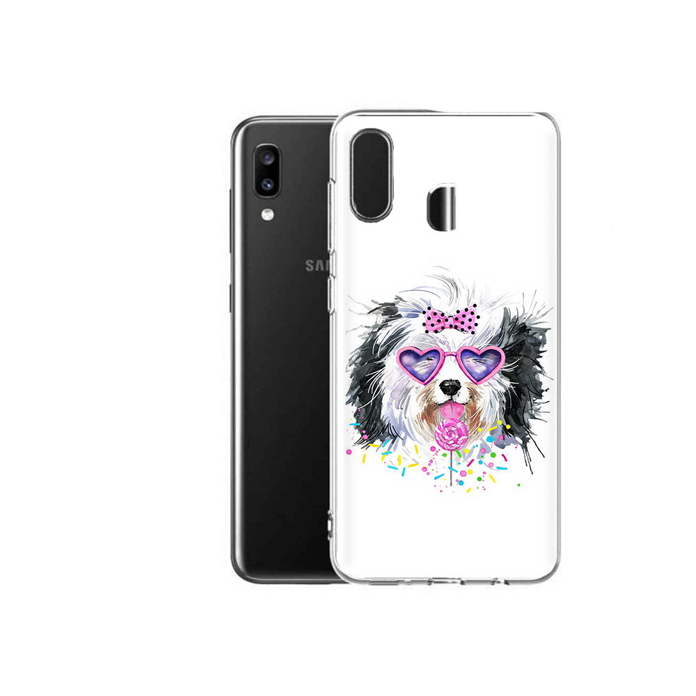 

Чехол MyPads Tocco для Samsung Galaxy A20 пушистик, Прозрачный, Tocco