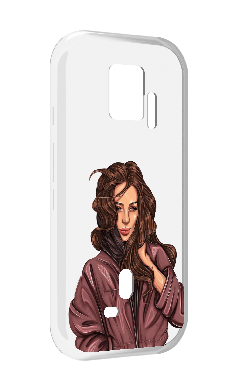 

Чехол MyPads Арт рисунок девушки для ZTE Nubia Red Magic 7S Pro, Прозрачный, Tocco