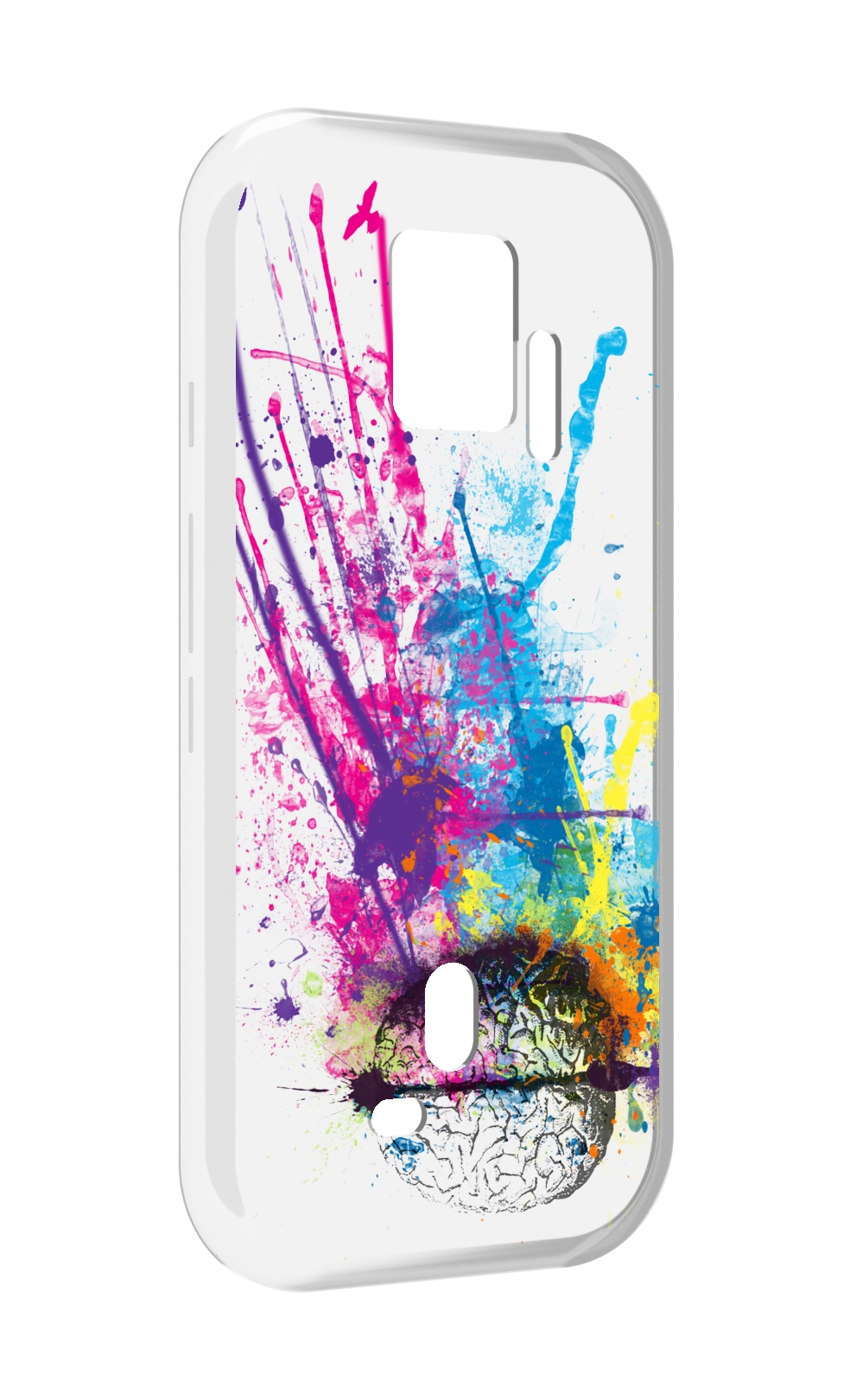 Чехол MyPads яркий красочный мозг для ZTE Nubia Red Magic 7S Pro