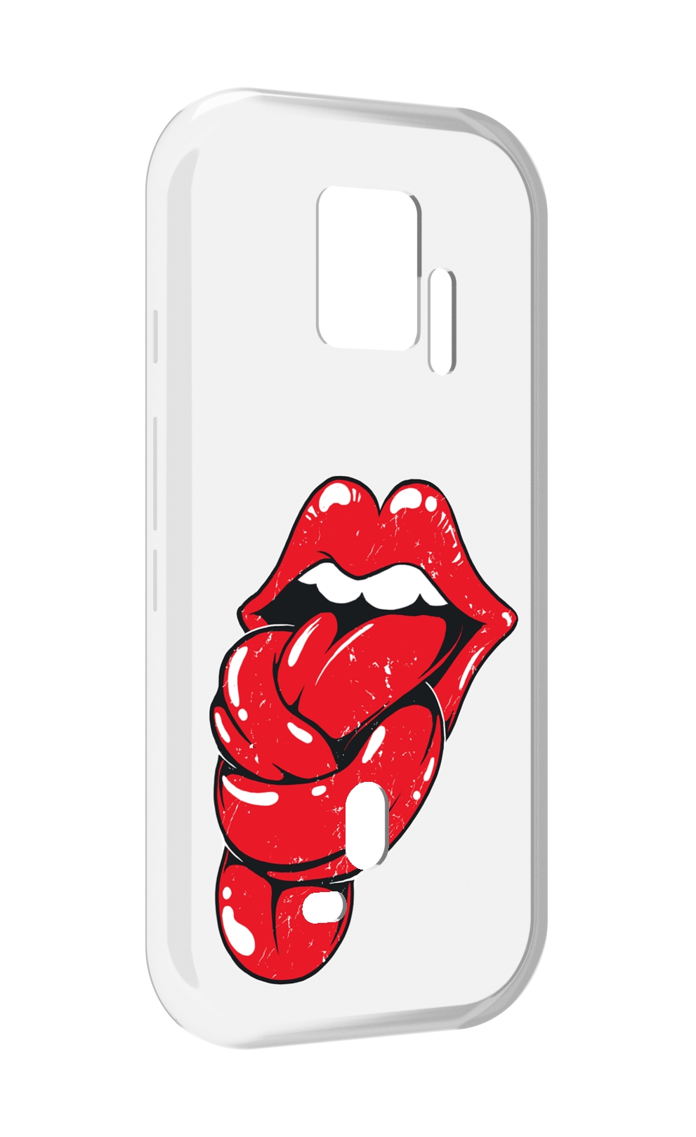 

Чехол MyPads яркие губы с языком для ZTE Nubia Red Magic 7S Pro, Прозрачный, Tocco