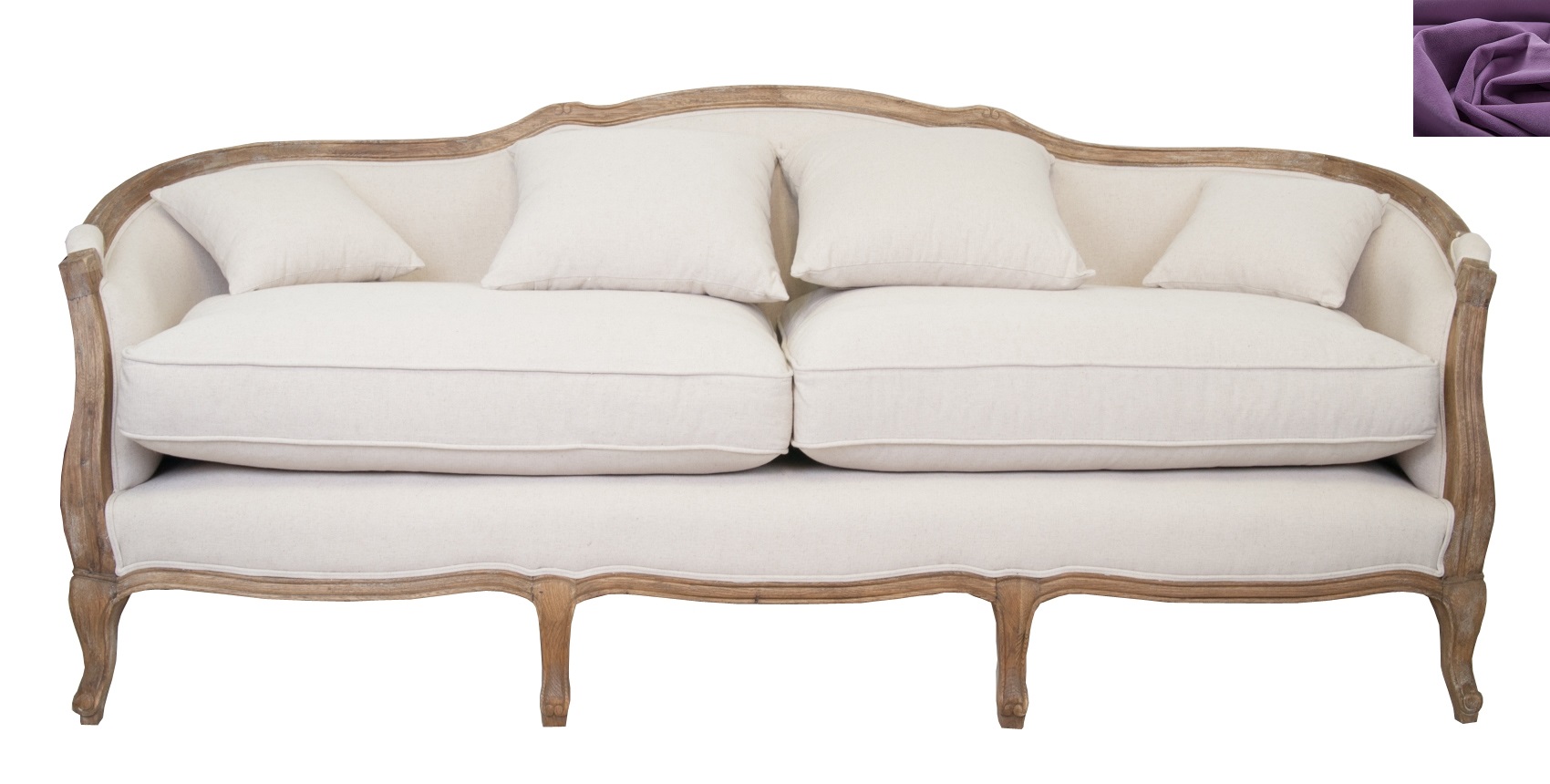 

Диван Mak-interior Darcy 3 фиолетовый