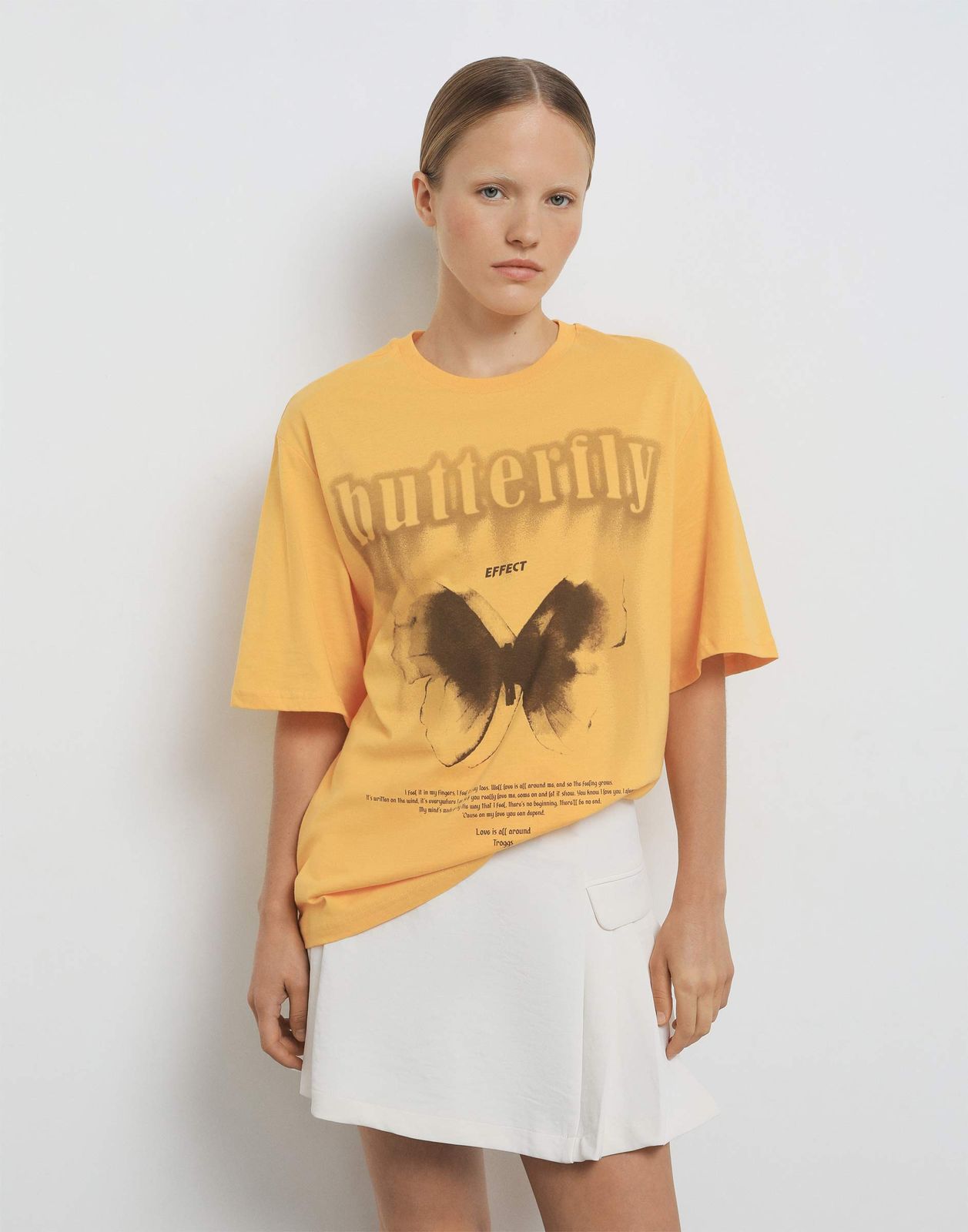 

Футболка женская Gloria Jeans GKT025901 оранжевый XS/164, GKT025901