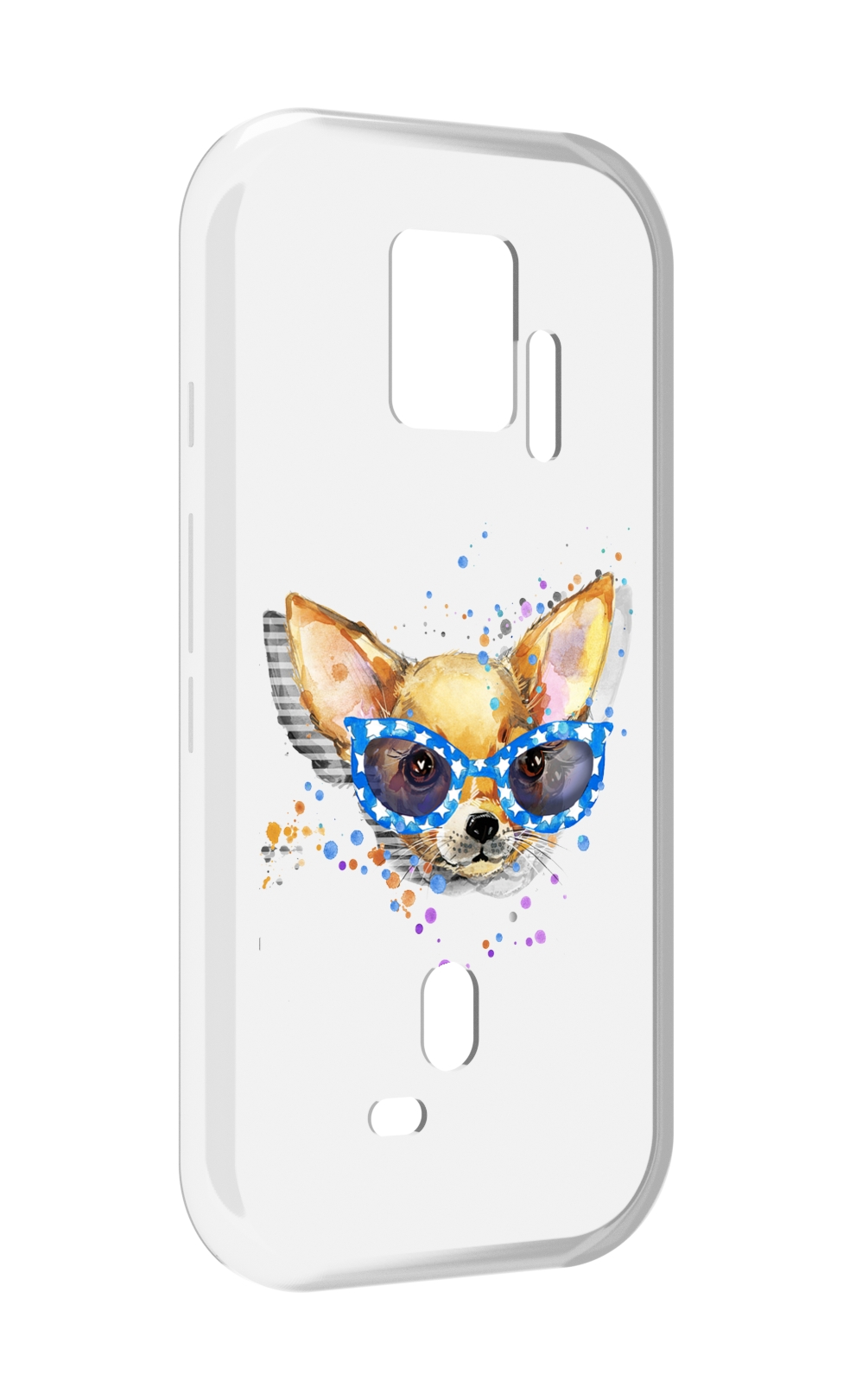 

Чехол MyPads чихуа-хуа в очках для ZTE Nubia Red Magic 7S Pro, Прозрачный, Tocco